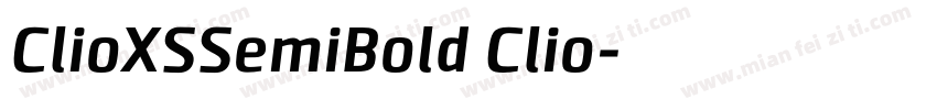 ClioXSSemiBold Clio字体转换